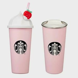 NWT Starbucks Korea 2023 SS Vday To Go Cream Tumbler